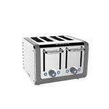 Architect 4 Slot Grey & Stainless Steel Toaster