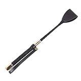 EACTEL Riding Horse Whip, Horse Riding Crop, Horse Whip Set, Crop Horse Black Leather, Training Horse Riding Whip, Leather Riding Crop With Anti-Slip Grip