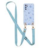 ZhuoFan Lanyard Case for Huawei P smart 2019 / ry10lite [6.21''] with Necklace, Shockproof Soft TPU Silicone Cover Adjustable Shoulder Strap Neck Cord Phone Cases for Huawei P smart 2019 - Stars