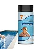 Moonyan Swimming Pool Test Strips,7-in-1 High Sensitivity Hot Tub Water Test - Fast Water Purity Test Strips, Accurate Hot Tub Test Strips, Pool and Spa Test Strips for Pool, Bathtub, Home