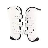 Horse Tendon Boots, Adjustable Stable Leg Protection Open Front Breathable Horse Boots for Horse Front Legs for Jumping (Medium size)