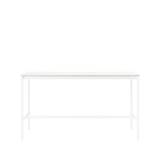Muuto Base high bar table White laminate, white legs, plywood edge, b85 l190 h105