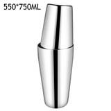 (1Pc Silver) 550ML/750ML Cocktail Shaker Bar Set Stainless Steel Cocktail Shaker Mixer Wine Martini Boston Shaker For Drink Party Bar Tools