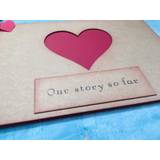 Long distance boyfriend gift, our story so far scrapbook album with red pages, couples memory book One year anniversary gift for boyfriend