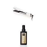ghd Duet Style 2-in-1 Hot Air Styler in White + Sleek Talker - Wet to Sleek Styling Oil, Smoothing and Softening Hair Oil with Heat Protection, Formulated with Nourishing Argan Oil