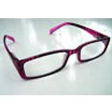 Fuchsia pink & black striped reading glasses sprung arm range of strengths r623t