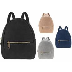 Ladies mini backpack school/travel suede shoulder bag rucksack girls school bag