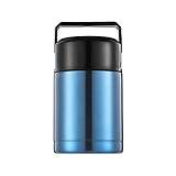 DIGJOBK Lunch Box Vacuum Lunch Box Food Grade Stainless Steel Food Thermos Vacuum Lunch Container Jar Heat Resistant Food Container(Color:Blue 1000ML)