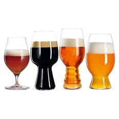 Spiegelau Crystal Craft Beer Glass Set With Custom Designs For Tasting, Set Of 4 - white (38.5 H x 21.5 W cm)