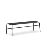 Vig Outdoor Bench | Black Powder-coated Steel