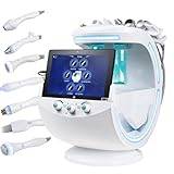 DYHQQ Hydrogen Oxygen Facial Machine,7 in 1 Professional Dermabrasion Deep Facial Cleansing Face Beauty Machine,Multifunction Hydro Water Oxygen Jet Peel Facial Cleanser Machine for Spa,Home