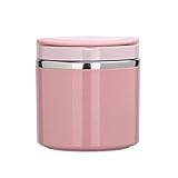YYUFTTG Lunchbox 630ml, 1000ml Stainless Steel Lunch Boxes, Soup Thermos Bottles, Food Cans, Storage Containers, Insulated Lunch Boxes with Handles (Color : Pink, Size : 1000ml)