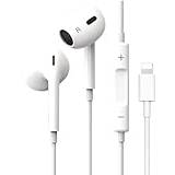 Lightning Headphones[Apple MFi Certified] Apple earphones Wired iPhone Headphones In-Ear Earbuds(Built-in Microphone & Volume Control) Compatible with iPhone 11/13/13ProMax/SE/12/12 Mini/14/XR/8/7/XS