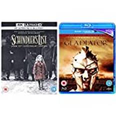Schindler's List - 25th Anniversary Bonus Edition (4K Blu-ray Ultra-HD) [2018] & Gladiator - 15th Anniversary Edition [Blu-ray + UV Copy] [2000]