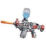 Electric Gel Ball Blaster M416, Automatic Splatter Ball Blaster with Goggles & 20000 Water Beads Ammo, Gel Blaster Toy Gun for Outdoor Shooting Team Game for Adults and Kid Ages 12+-Red