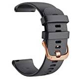 GGFAOK 18 20 22mm Smart Watch Official Straps For Garmin Venu 2 Silicone Wristband Belt For Garmin Venu 2S SQ Bracelet Watchband (Color : Black, Size : 22 For Garmin Venu 2)