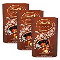 Lindt Chocolates 3 x 200g Lindor Selection Hazelnut Chocolate Truffles Christmas Stocking Sweet Snack Filler Gift