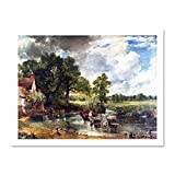 Doppelganger33 LTD John Constable The Hay Wain Old Master Painting Picture Large Framed Art Print Poster Wall Decor 18x24 inch Supplied Ready To Hang