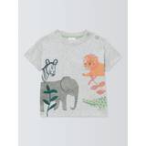 John Lewis Baby Jungle Scene T-Shirt, Multi