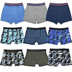 A2z 4 kids boys boxer pack of 3 plain camouflage knickers cotton mix underpants