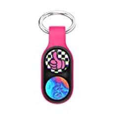 Pipihome Pop Puck Toy- Trick Magnet and Fidget Toy, Stress Relief Sensory Popping Toy Magnet Pop Puck Colorful Keychain for Kids & Adults (C)