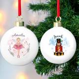 Personalised Christmas Tree Bauble's For Girls Or Boys - One Size