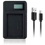 PowerVolt - USB Camera Battery Charger for Sony DSC-W100, DSC-W110, DSC-W115, DSC-W120, DSC-W125, DSC-W130, DSC-W150, DSC-W170 Camera - Smart Display for Accurate Battery Charge Status