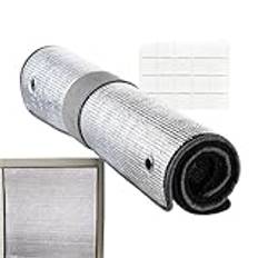 Thermal Insulation Film,Double Sided Window Insulation Heat Blocker | Radiant Barrier, Reflective Foil Insulation Film, Insulation Heat Shield for Roof Wall, 11.81x11.81x2.76 inches