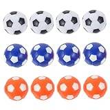 HOOTNEE 12pcs Mini Table Football Machine Foosball Replacement Balls Replaceable Foosball Balls Desk Foosball Replacements Child Aldult Small Ball Hips ( Resin)