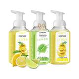 Lovery Set Of 3 Foaming Hand Soaps In Fresh Lemon, Lemon Lime & Lemon Basil
