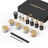 DOONAILS Pastel Dipping Powder Nails Set with 4 Pastel Colours Nail Starter Kit for Beautiful Nails Vegan & Cruelty Free Quick Drying without UV Lamp