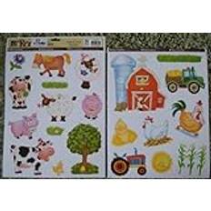 e-baby-store Farm Farmyard Animal Wall, Furniture Stickers For Nursery, Childrens, Baby, Childs, Kids, Boys, Girls Bedroom, Playroom. Decals, Stickarounds, Murals, Wallpaper, Adhesives.