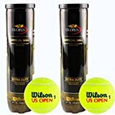 Wilson US Open Premium Tennis Balls Pack of 40 (10 Boxes of 4) Yellow