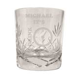 It's Drink Time Novelty Cut Glass Whisky Tumbler 9.5cm (3.5")