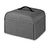 LAXED Kitchen Toaster Cover Kitchen Dust Cover Toaster Cove with Pockets for Ninja Foodi Grill Dark Grey