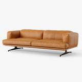 &Tradition Inland AV33 Sofa - Noble aniline leather cognac Brown Designer Furniture From Holloways Of Ludlow