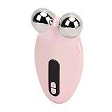 Microcurrent Face Lift Machine, Microcurrent Facial Beauty Roller Tightening for Daily Use (Pink)
