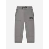 Boys Silk Spacer Workwear Joggers in Grey - Grey / 4 Yrs