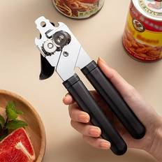 1pc, 3in1 Can Opener, Powerful Can Opener, Multifunctional Jar Opener For Seniors, Weak Hands, Multi Functional Manual Can Opener For Home, Kitchen, Restaurant, Kitchen Gadgets, Party Supplies