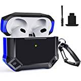 Compatible with AirPods 3rd Case Cover Rugged Hard-shell Protective Case Cover Accessories Shockproof Compatible with Apple AirPods 3rd generation Charging Case(Front LED Visible)