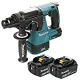 Makita DHR242 18v Brushless SDS+ Rotary Hammer Drill with 2 x 6.0Ah Batteries