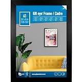 GB Eye Contemporary Wooden Black Picture Frame - A3-29.7 x 42cm