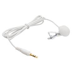 SR-M1W White 3.5mm TRS Lavalier Microphone for Blink 500, Wireless Systems, Recorders, Cams (4.1’)