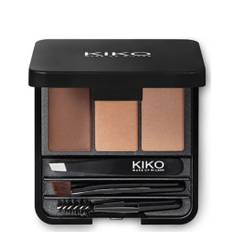 Kiko 02 eyebrow expert styling kit brows wax powder tweezers brush set fast post
