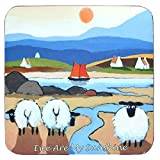 Ewe Are My Sunshine Coaster by Thomas Joseph - Funny Sheep