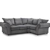 Windsor Grey Right Hand Facing Corner Fullback Sofa