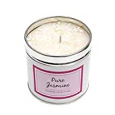 Pure Jasmine Scented Candle - subtle gardenia, lily & amber - 50 hours burning time
