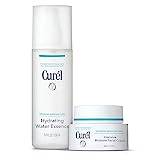 Curel Double Moisturising Hydrating Water Essence & Facial Cream Moisturiser Bundle for Very Dry & Sensitive Skin