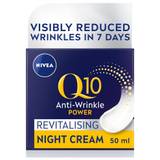 NIVEA Q10 Anti-Wrinkle Power Revitalising Night Cream (50ml), Anti-Wrinkle Face Cream with Skin Identical Q10 and Creatine