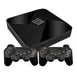 KINMRIS Video Game Console Built in 50,000+ Games,2 Wireless Controller,Retro Game Consoles for 4K TV Support HD Output,Support 5 Players,LAN/WiFi,Birthday Gifts For Kids/Boyfriend